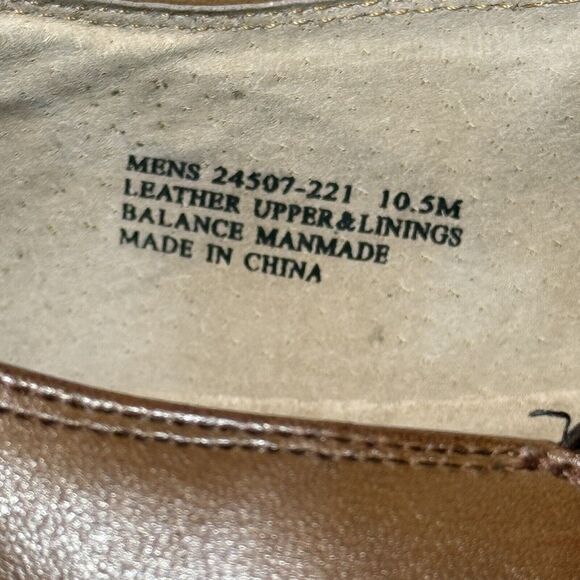 Stacy Adams Brown Dress Shoes Size 10.5 M Slip On - Picture 9 of 9